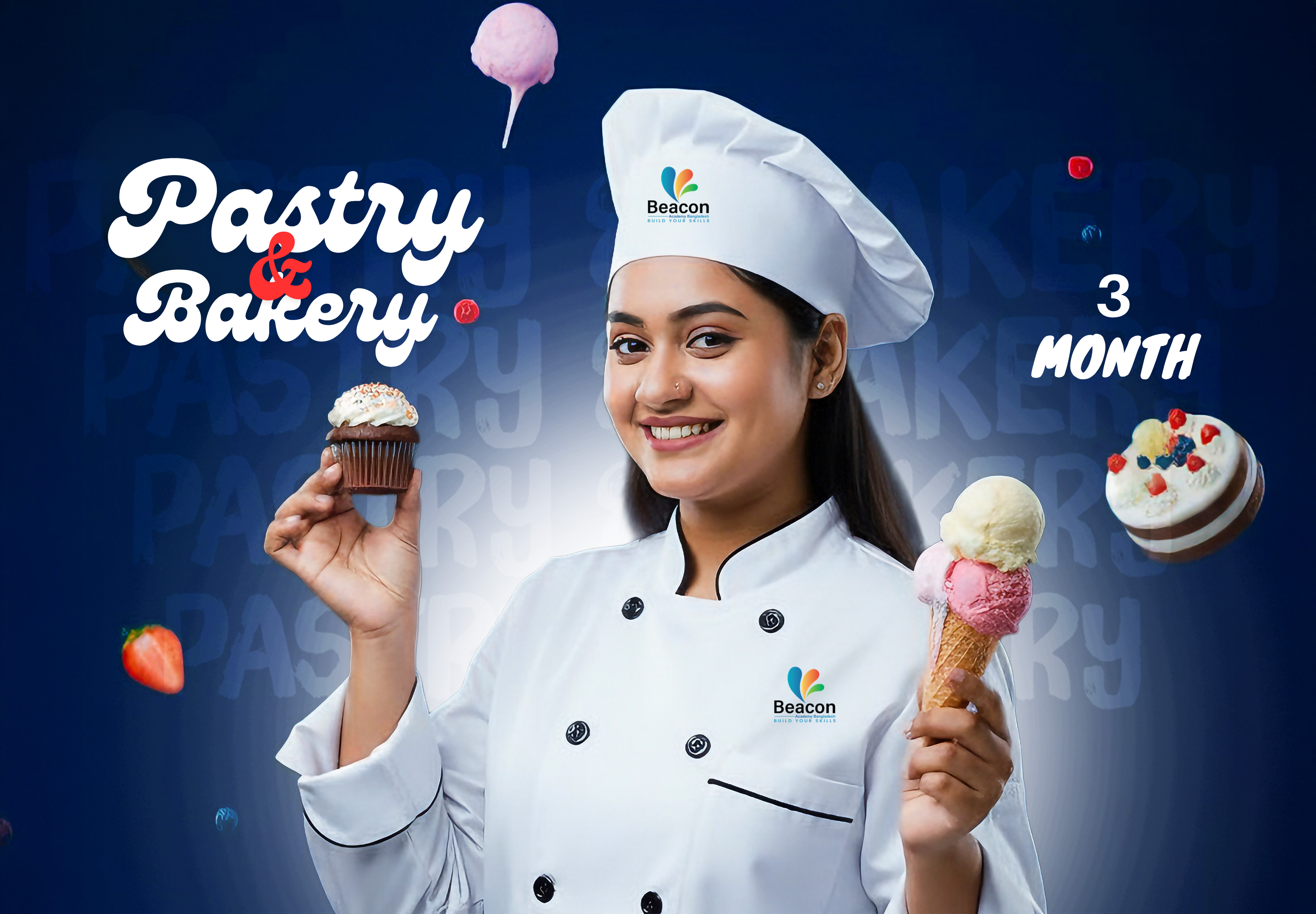 3 Month Pastry, Bakery And  Patisserie Course